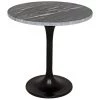 Noir Furniture Laredo 20" Table, Black Stone Top