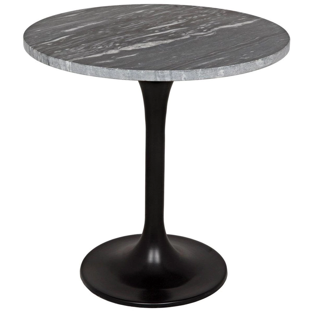 Noir Furniture Laredo 20" Table, Black Stone Top