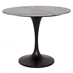 Accent Tables Noir Furniture Laredo 36" Bistro Table With Black Stone Top
