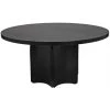 Dining Tables Noir Furniture Rome Dining Table, Black Metal