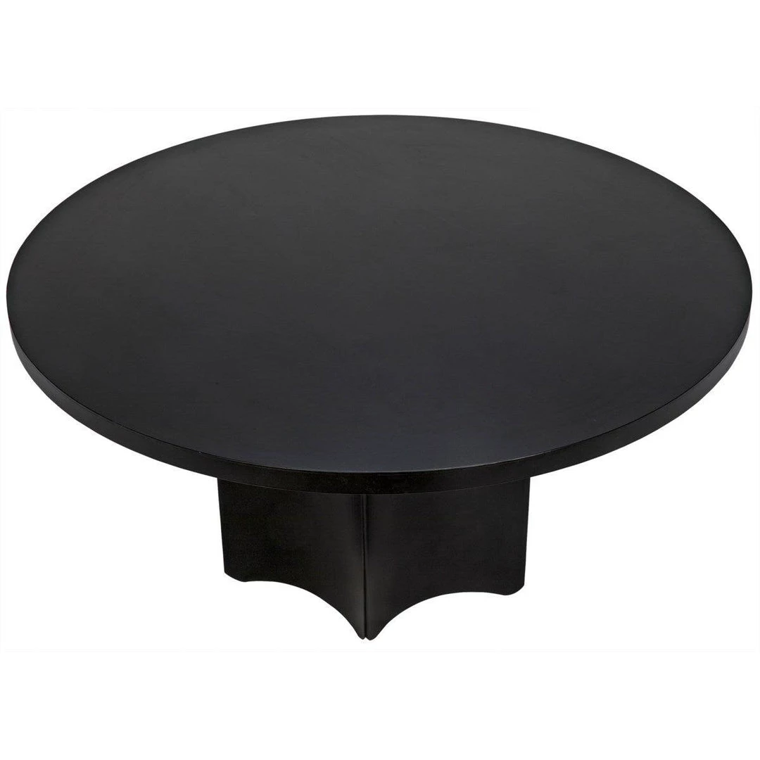 Dining Tables Noir Furniture Rome Dining Table, Black Metal