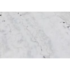 Accent Tables Noir Furniture Laredo Table 40", Aged Brass, White Marble Top