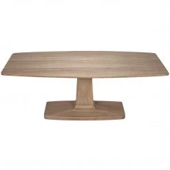 Noir Furniture Travis Table, Washed Walnut
