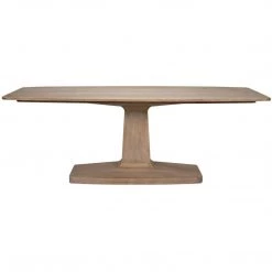 Noir Furniture Travis Table, Washed Walnut