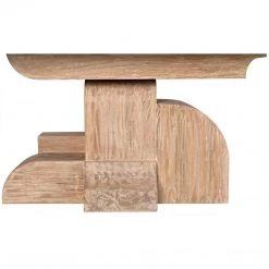 Noir Furniture Floyd Dining Table, Distressed Mindi