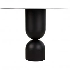 Noir Furniture Noir Wanda Dining Table, Black Metal Dining Tables