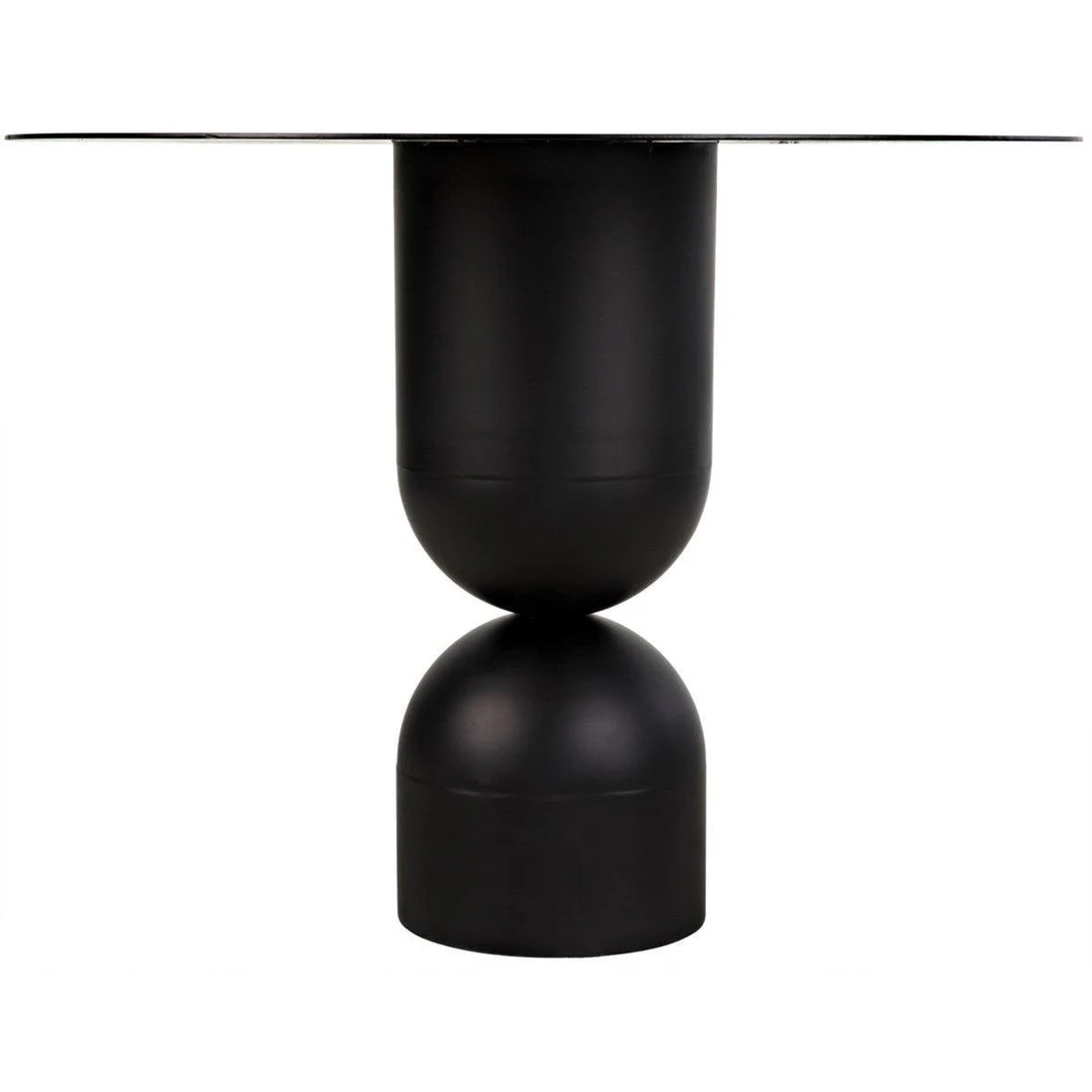 Noir Furniture Noir Wanda Dining Table, Black Metal Dining Tables