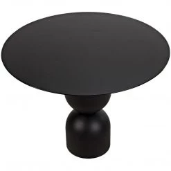 Noir Furniture Noir Wanda Dining Table, Black Metal Dining Tables