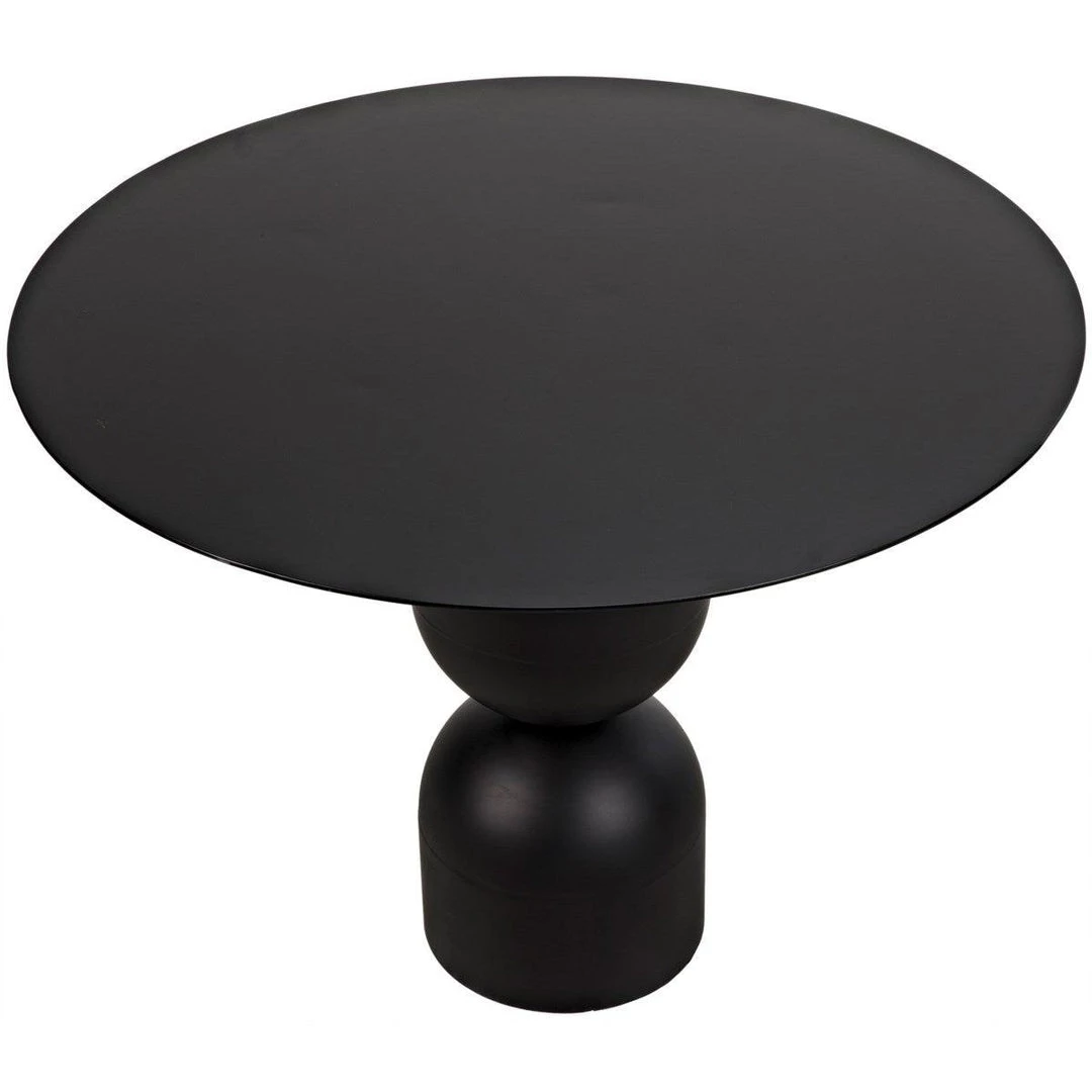 Noir Furniture Noir Wanda Dining Table, Black Metal Dining Tables