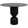 Noir Furniture Noir Wanda Dining Table, Black Metal Dining Tables