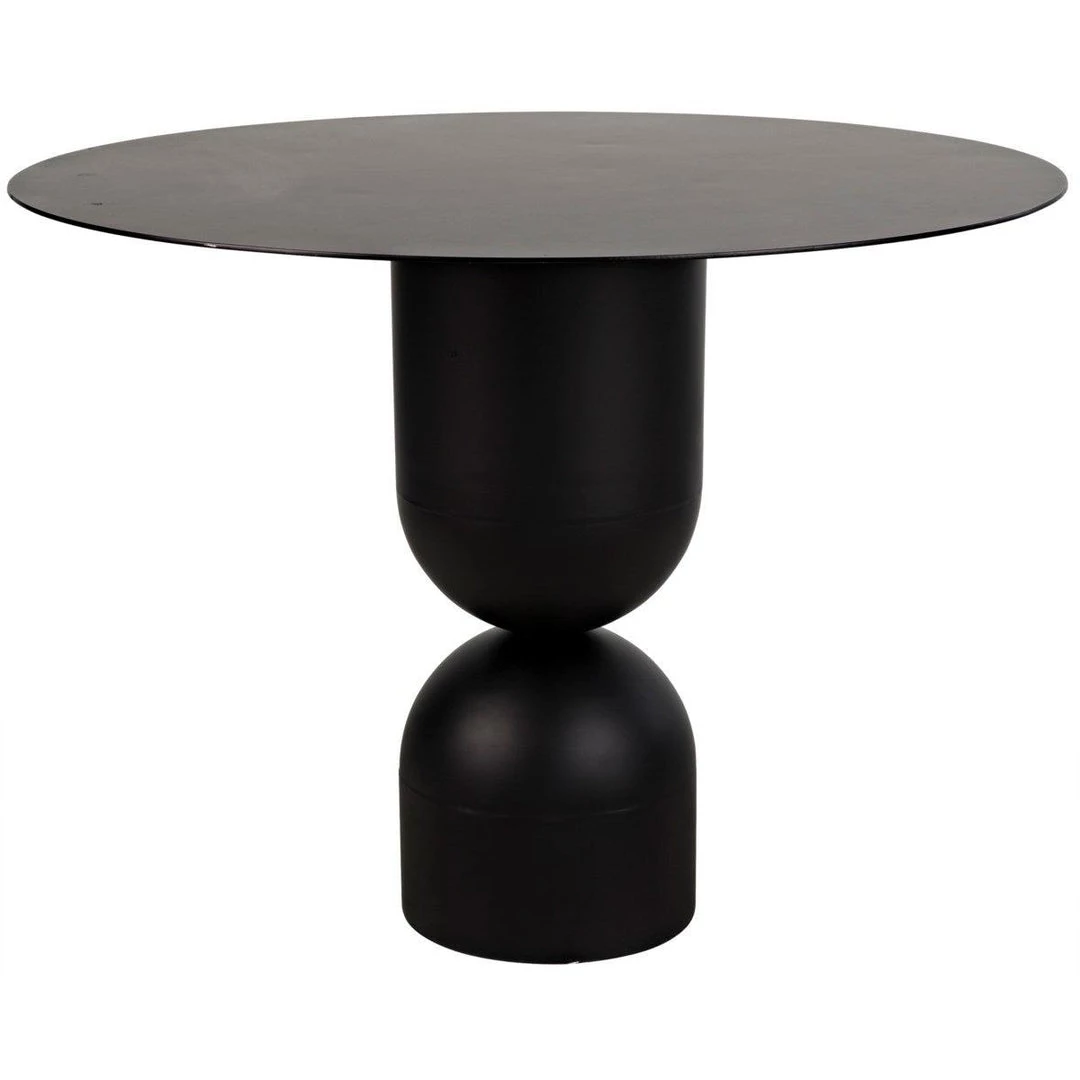 Noir Furniture Noir Wanda Dining Table, Black Metal Dining Tables