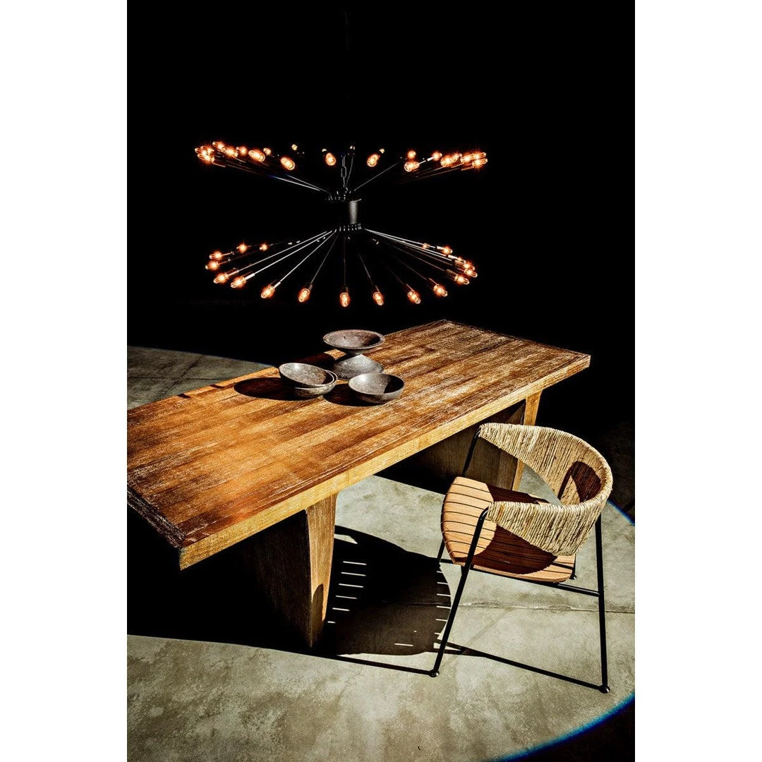 Noir Furniture Dining Tables Noir Bezu Dining Table, Grey Wash