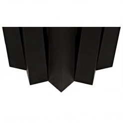 Noir Furniture Noir Column Dining Table, Black Steel Dining Tables