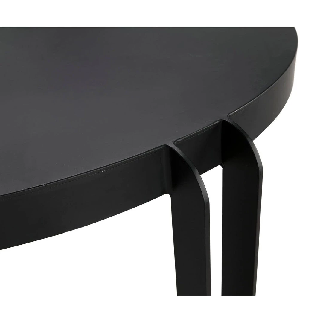 Noir Furniture Dining Tables Noir Marcellus Dining Table, 49", Black Metal
