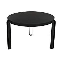 Noir Furniture Dining Tables Noir Marcellus Dining Table, 49", Black Metal