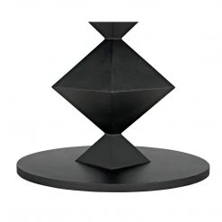 Noir Furniture Noir Katana Oval Dining Table, Black Metal Dining Tables