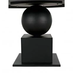 Noir Furniture Noir Emira Dining Table, Black Metal