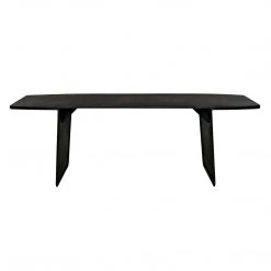 Noir Furniture Noir Esprit Dining Table, Black Metal Dining Tables