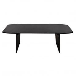 Noir Furniture Noir Esprit Dining Table, Black Metal Dining Tables
