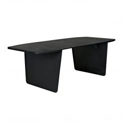 Noir Furniture Noir Esprit Dining Table, Black Metal Dining Tables