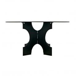 Noir Furniture Noir Element Dining Table, Black Metal Dining Tables