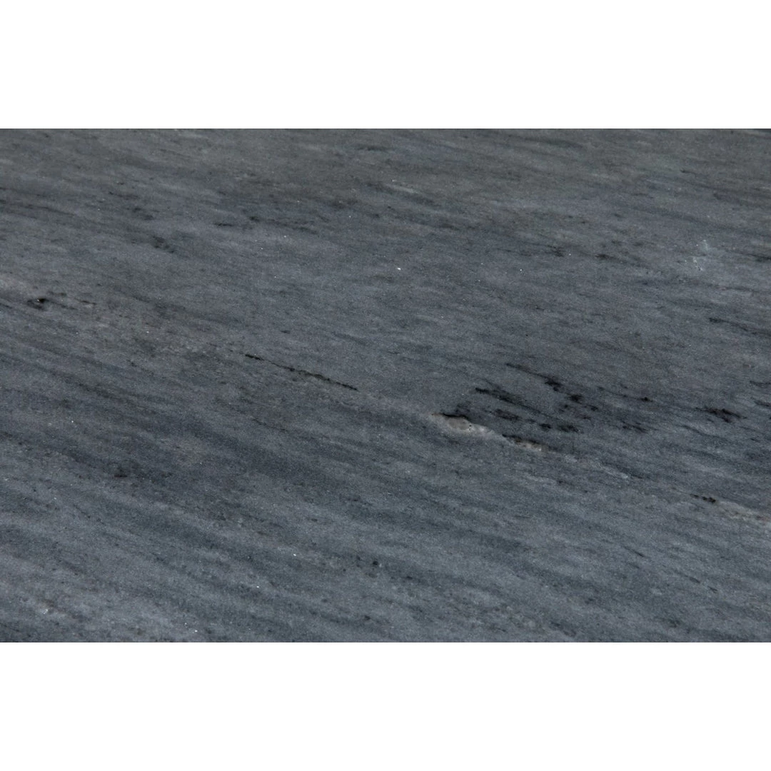 Noir Furniture Matilo Adjustable Table, Black Metal Metal Base With Marble Top Accent Tables