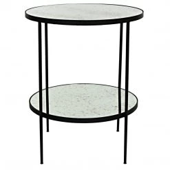 Noir Furniture Noir Anna Side Table W/ Antique Glass