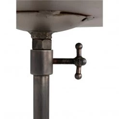 Noir Furniture Noir Felix Side Table, Gun Metal Finish