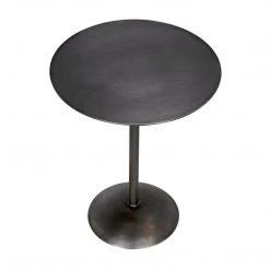 Noir Furniture Noir Felix Side Table, Gun Metal Finish