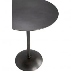 Noir Furniture Noir Felix Side Table, Gun Metal Finish