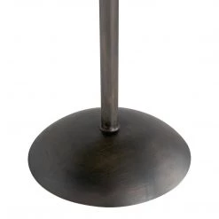 Noir Furniture Noir Felix Side Table, Gun Metal Finish