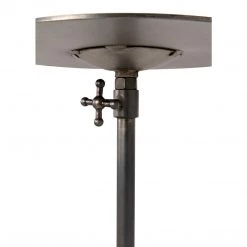 Noir Furniture Noir Felix Side Table, Gun Metal Finish