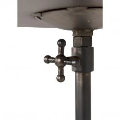 Noir Furniture Noir Felix Side Table, Gun Metal Finish