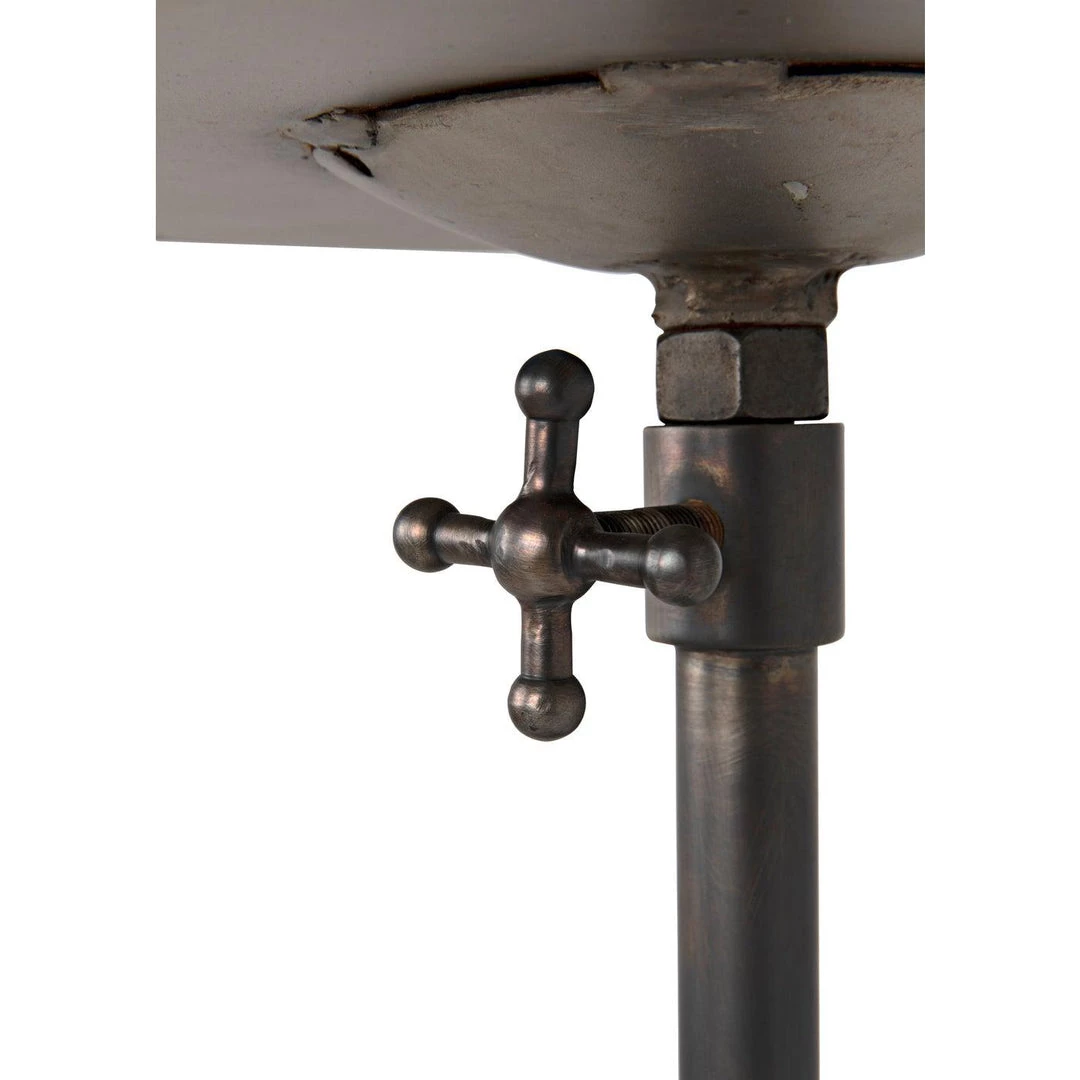 Noir Furniture Noir Felix Side Table, Gun Metal Finish