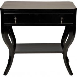 Accent Tables Noir Furniture Weldon Side Table, Distressed Black