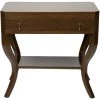 Noir Furniture Weldon Side Table, Distressed Brown Accent Tables