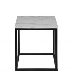Accent Tables Noir Furniture Manning Side Table, Black Metal, Small