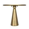 Noir Furniture Hiro Side Table, Short, Antique Brass Accent Tables