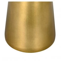 Noir Furniture Hiro Side Table, Short, Antique Brass Accent Tables