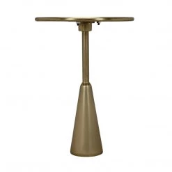 Accent Tables Noir Furniture Hiro Side Table, Antique Brass