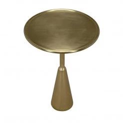 Accent Tables Noir Furniture Hiro Side Table, Antique Brass