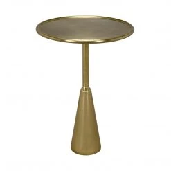 Accent Tables Noir Furniture Hiro Side Table, Antique Brass