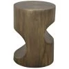 Accent Tables Noir Furniture Margo Side Table, Metal W/Aged Brass Finish