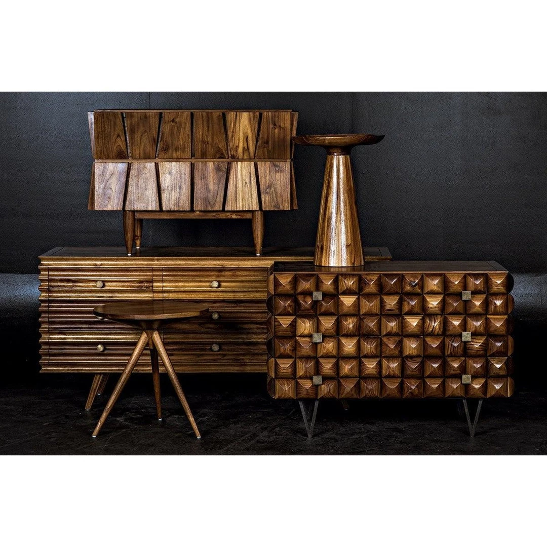 Accent Tables Noir Furniture Sean Side Table, Bali Teak