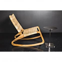 Noir Furniture Stiletto Side Table, Antique Silver Accent Tables