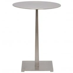 Noir Furniture Stiletto Side Table, Antique Silver Accent Tables