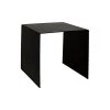 Noir Furniture Yves Side Table, Black Metal, Medium Accent Tables