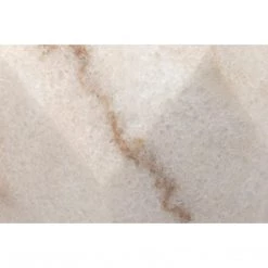 Noir Furniture Monolith Side Table, White Stone Accent Tables