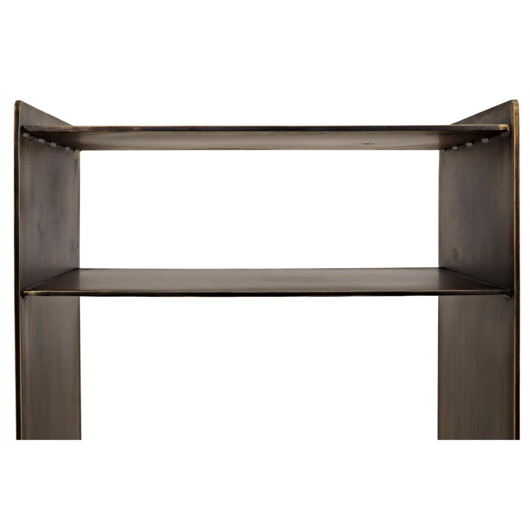 Noir Furniture Accent Tables Noir Cyrus Side Table, Aged Brass