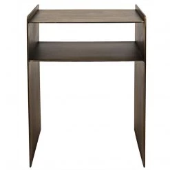 Noir Furniture Accent Tables Noir Cyrus Side Table, Aged Brass